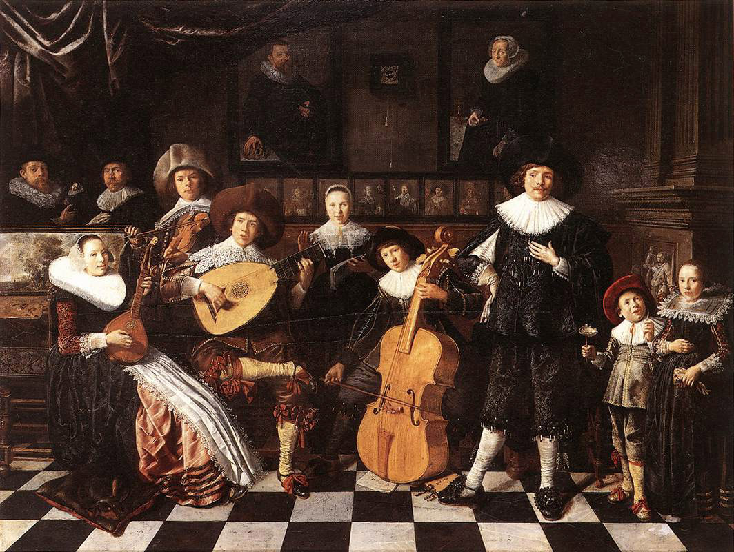 Familia haciendo música [1636] de Jan miense Molenaer.