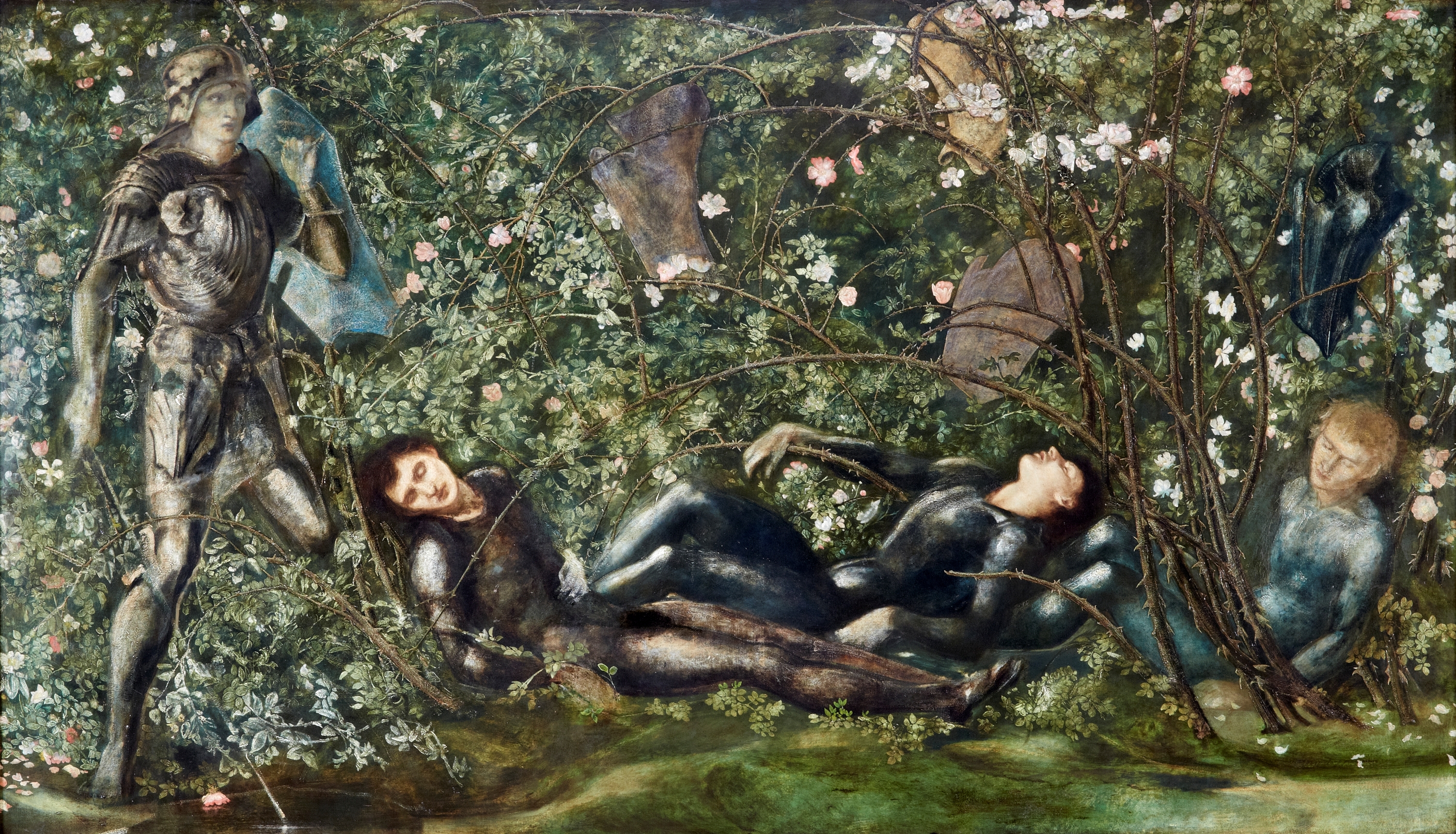 El caballero y los muchachos durmientes [1869], de Sir Edward Burne-Jones.