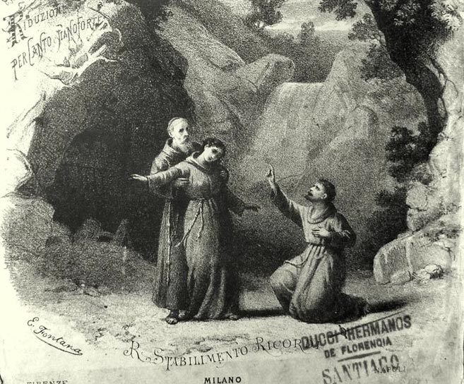 Escena de La forza del destino de Giuseppe Verdi, ópera basada en el drama del Duque de Rivas.