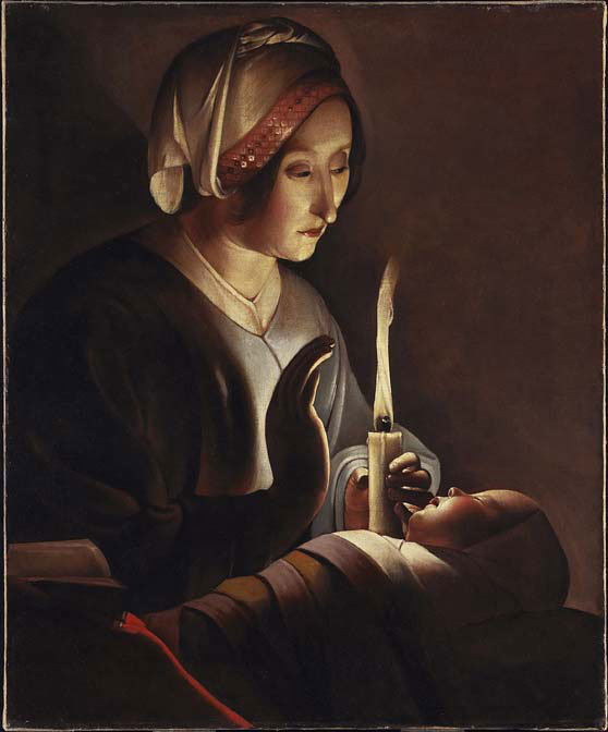 Santa Ana con el niño Jesús (ca.1650) de George de Latour.