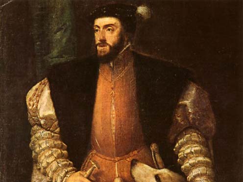 El emperador Carlos V, rey de España.