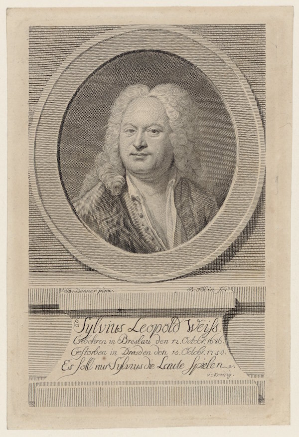 El lautista y compositor Sylvius Leopold Weiss.