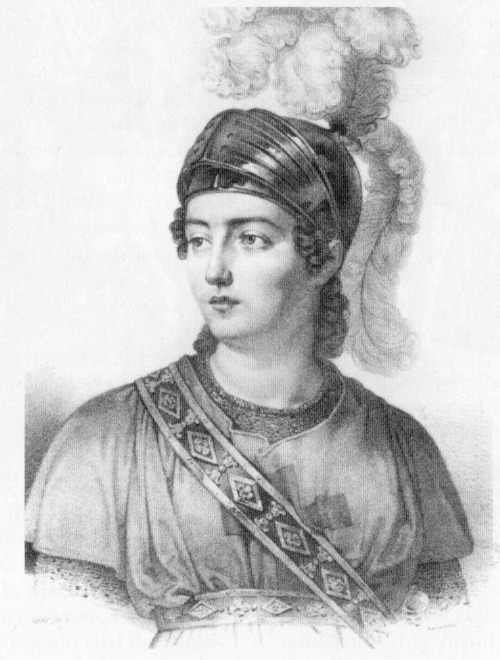 La soprano Giuditta Pasta (1798-1865) caracterizada como Tancredi.