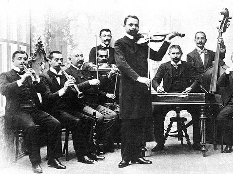 Banda gitana húngara hacia 1890.