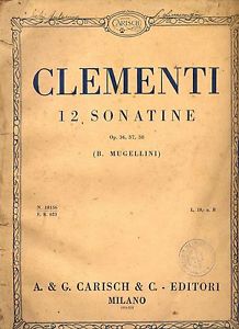 Portada de una edición de las Sonatinas op.36 de Clementi.