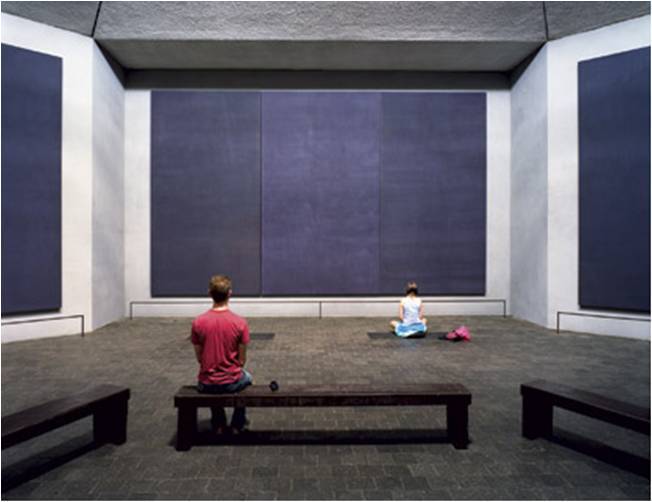 Tríptico central de la Capilla Rothko.