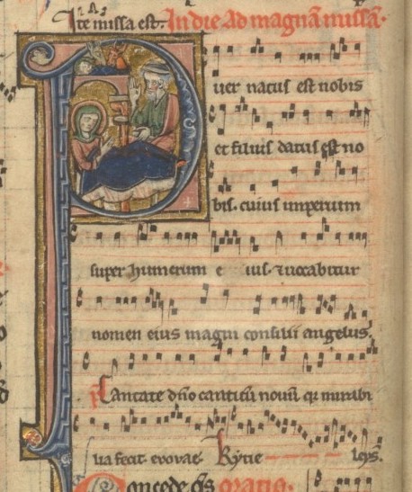 Paris, Ms. Latin 1112, Missale Parisiense, f.19v (s. XIII)
