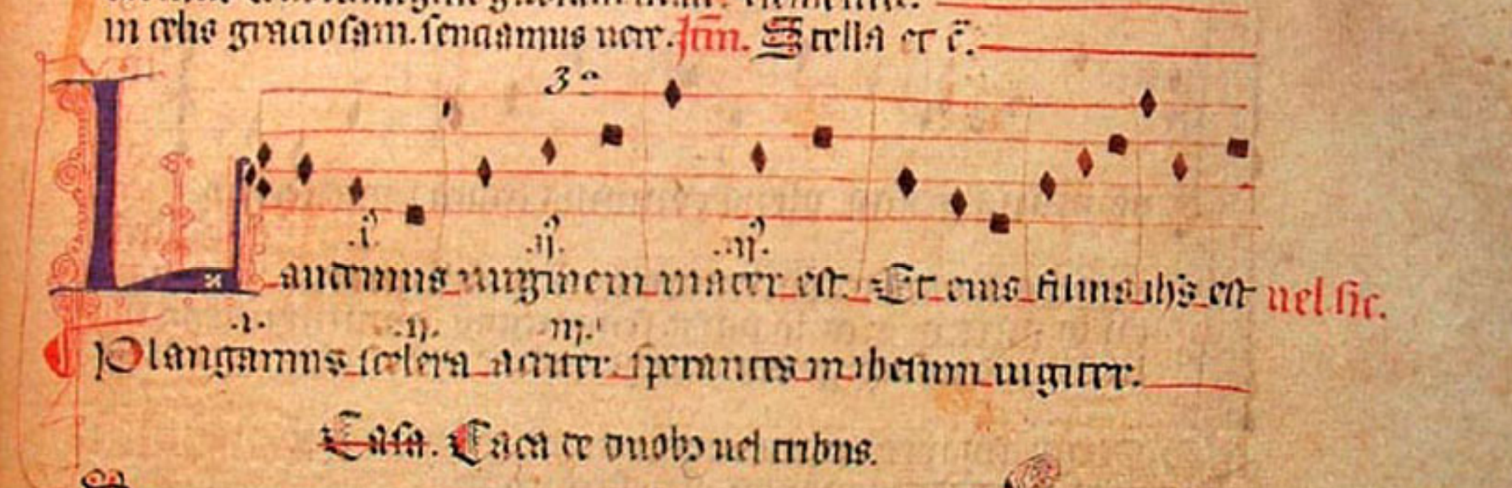 Llibre Vermell, Caça «Laudemus virginem» (f.23r.)