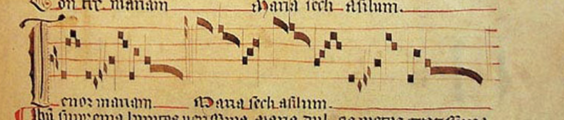 Tenor de «Maria matrem virginem», Llibre Vermell, f.25r.