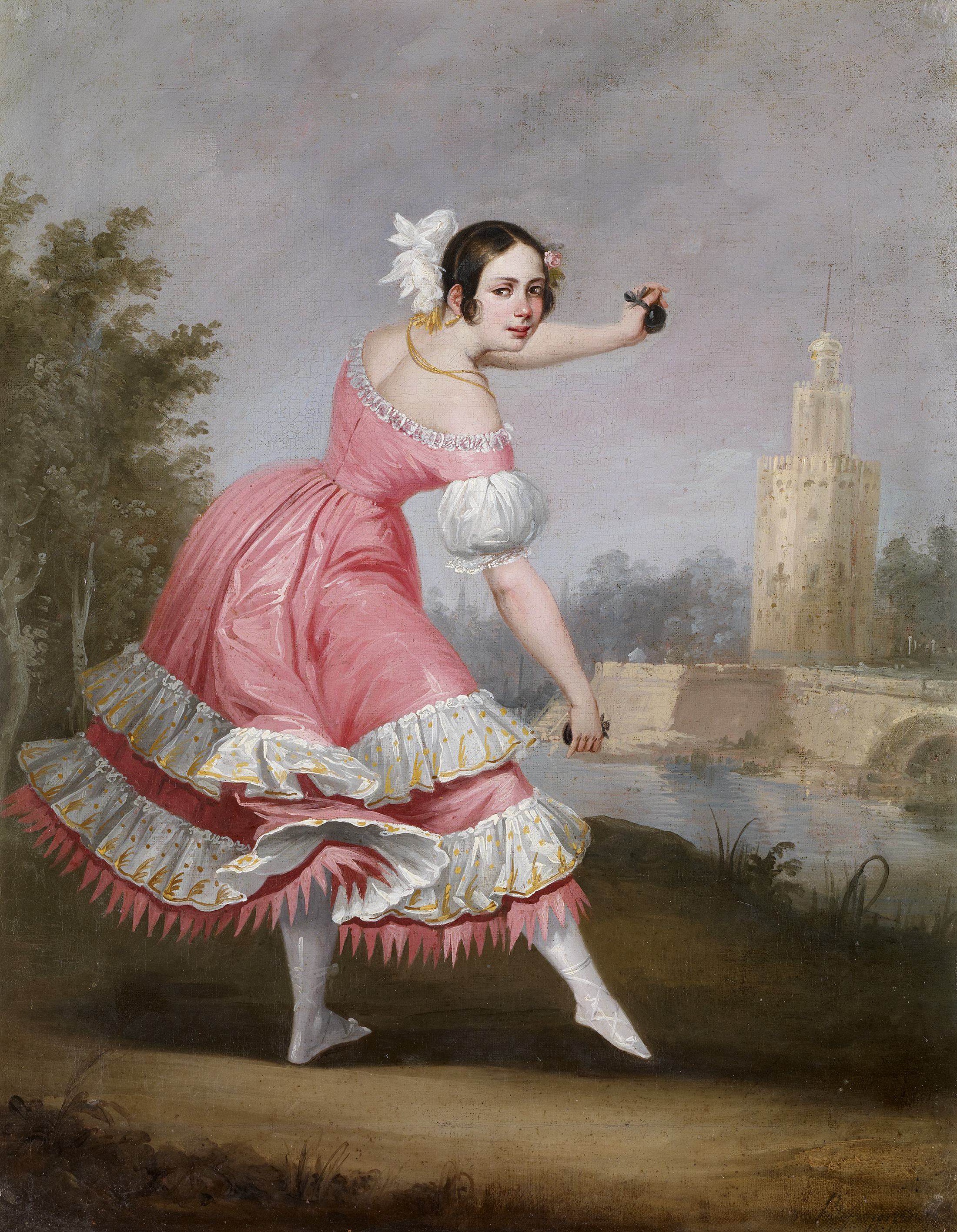 Antonio Cabral Bejarano, «Una bolera» (1842), Museo Carmen Thyssen Málaga.